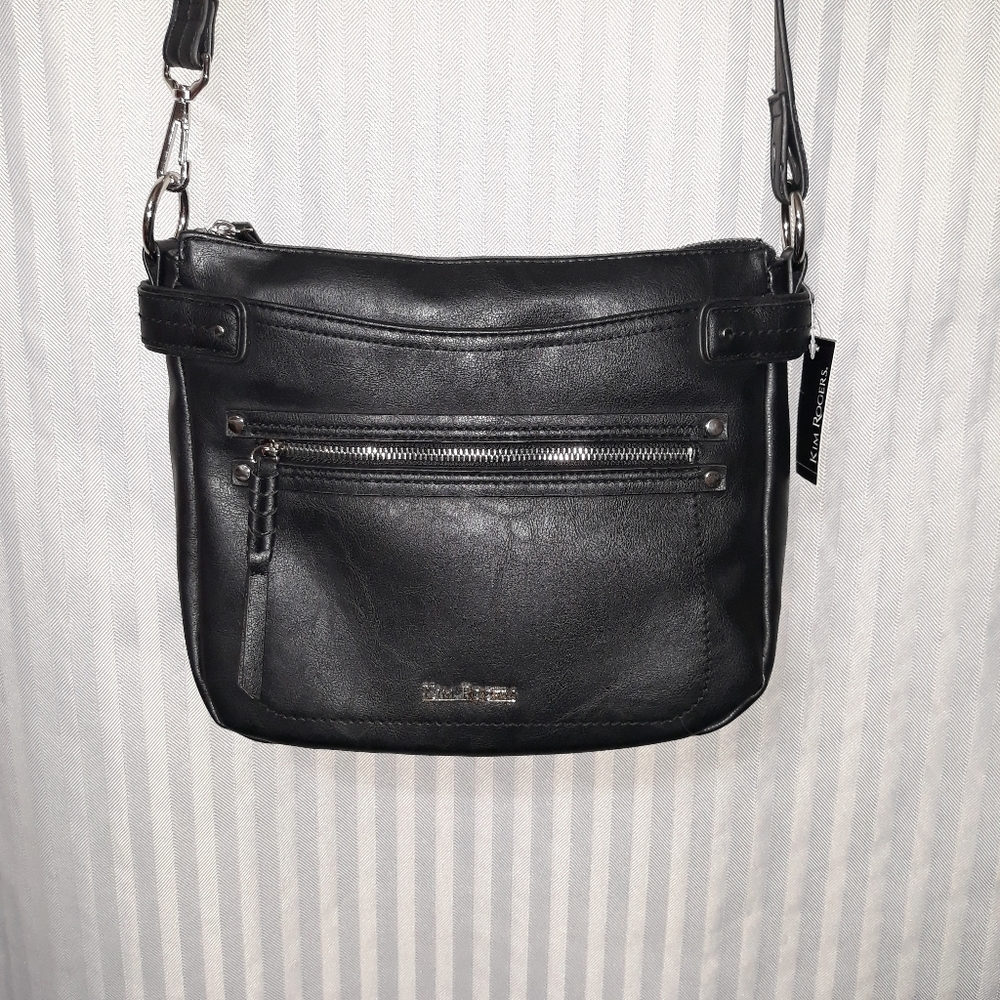 NWT Kim Rogers Black Crossbody Purse